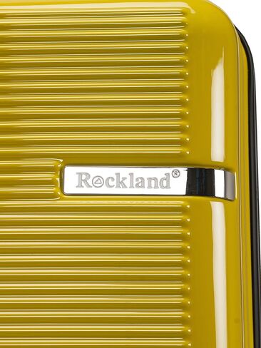 Rockland Horizon Hardside Expandable Spinner Wheel Luggage, Silver, 3-Piece Set (20/24/28) in Kuwait