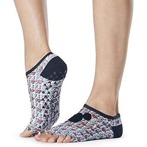 toesox Grip Pilates Barre Socks – Non Slip Luna Half Toe for Yoga & Ballet
