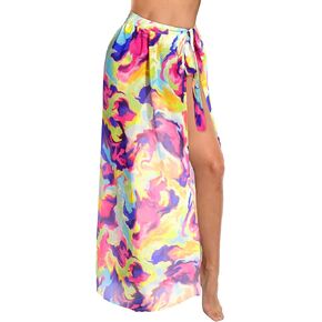 Holipick Long Sarong Beach Cover Up for Women Bathing Suit Wrap Skirt Swimsuit Cover Ups Swimwear