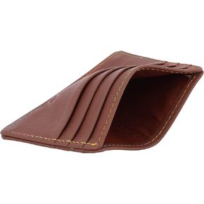 VOLAN Slim Wallet for Men with RFID Blocking,7 Card Slots amd Money Clip (Slim Wallet, Tan and Black)