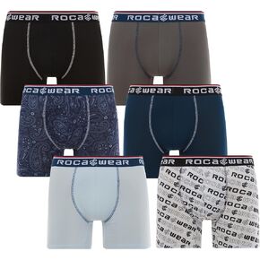 Rocawear Micro Modal 4, 5 or 6 Pack Sport Fit Underwear, Stretch Performance Breathable Cool Pouch Support Men Boxer Briefs