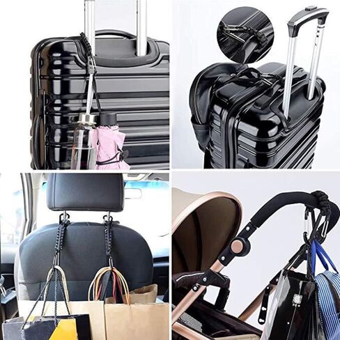 Paracord Keychain Carabiner (5 Pack), Heavy Duty Key Clip for Men Women, Paracord Lanyard Clip for Keys/Knife Camping/Hiking in Kuwait