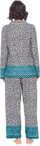 Casual Nights Womens Pajamas Set – Pants and Long Sleeve Sleep Wear for Ladies in Kuwait