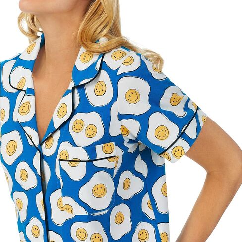 بيجامة BedHead Zappos Print Lab: مجموعة سراويل قصيرة بأكمام قصيرة من الجانب المشمس in Kuwait