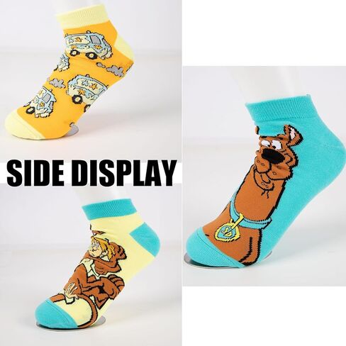 Cartoon Socks - Cool Dog Short Casual Socks Casual Socks Cool Socks for Boys Girls Men Women Friends Birthday Gifts, 5 Pairs, Orange, M-L in Kuwait