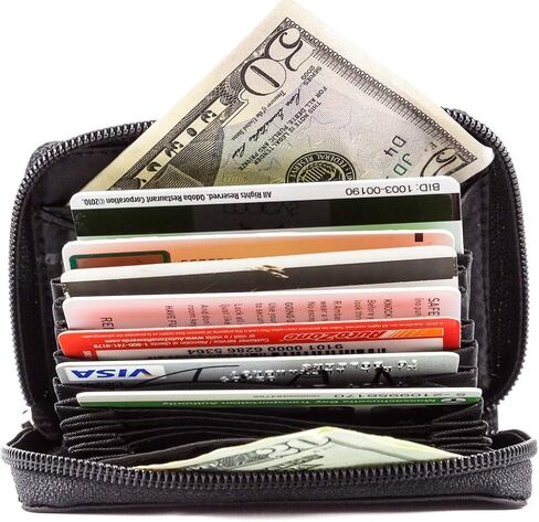 Big Skinny Polka Accordion Card Case Slim Wallet, Holds Up to 30 Cards in Saudi Arabia