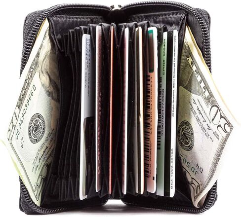Big Skinny Polka Accordion Card Case Slim Wallet, Holds Up to 30 Cards in Saudi Arabia