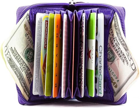Big Skinny Polka Accordion Card Case Slim Wallet, Holds Up to 30 Cards in Saudi Arabia