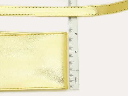 Fashion 21 حزام خصر نسائي من الدانتيل العريض، مصنوع من الجلد الصناعي، حزام خصر Obi (نمطان) in Kuwait