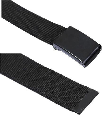 uxcell Unisex Canvas Belt Web Adjustable Holeless Slide Buckle Metal Tip End in Saudi Arabia