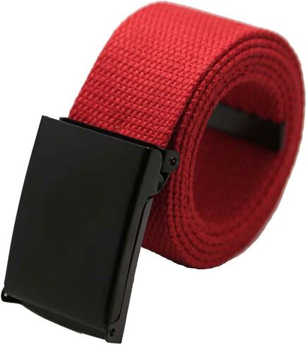 uxcell Unisex Canvas Belt Web Adjustable Holeless Slide Buckle Metal Tip End in Saudi Arabia