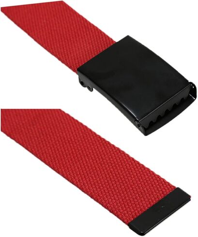 uxcell Unisex Canvas Belt Web Adjustable Holeless Slide Buckle Metal Tip End in Saudi Arabia