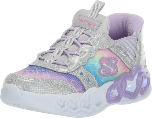 Skechers Unisex-Child Infinite Heart Lights-Eternal Shimmer Sneaker in Saudi Arabia