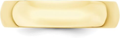 Solid 10k Yellow Gold 5 mm Rounded Wedding Band Ring in Saudi Arabia