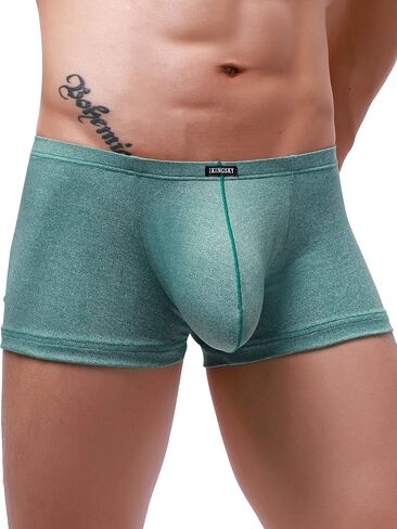IKINGSKY Men's Stretch Bulge Boxer Briefs Sexy U-hance Pouch Shorts Soft Low Rise Trunk Under Panties for Men in Saudi Arabia