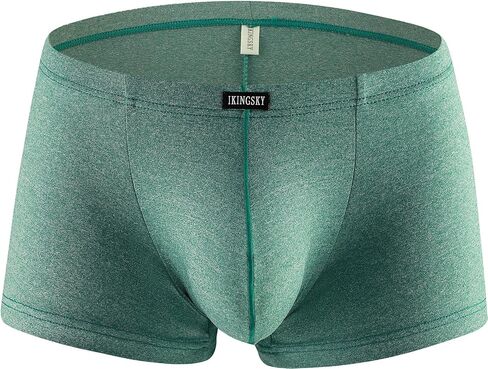 IKINGSKY Men's Stretch Bulge Boxer Briefs Sexy U-hance Pouch Shorts Soft Low Rise Trunk Under Panties for Men in Saudi Arabia