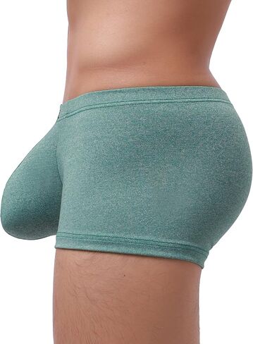 IKINGSKY Men's Stretch Bulge Boxer Briefs Sexy U-hance Pouch Shorts Soft Low Rise Trunk Under Panties for Men in Saudi Arabia