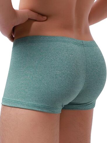 IKINGSKY Men's Stretch Bulge Boxer Briefs Sexy U-hance Pouch Shorts Soft Low Rise Trunk Under Panties for Men in Saudi Arabia
