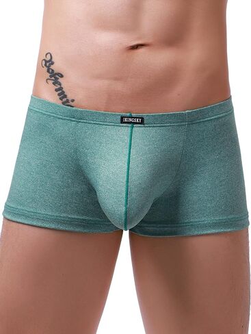 IKINGSKY Men's Stretch Bulge Boxer Briefs Sexy U-hance Pouch Shorts Soft Low Rise Trunk Under Panties for Men in Saudi Arabia