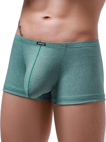IKINGSKY Men's Stretch Bulge Boxer Briefs Sexy U-hance Pouch Shorts Soft Low Rise Trunk Under Panties for Men in Saudi Arabia