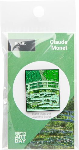 Water Lilies and Japanese Bridge - Claude Monet - Enamel Pin - Today is Art Day - Size: "1.25" in Saudi Arabia