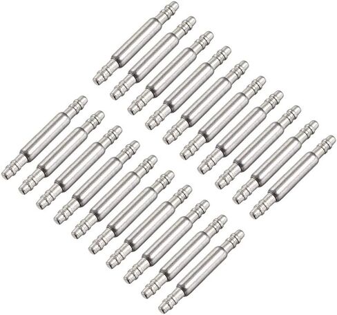 uxcell Spring Bar Pins - 15mm x 1.5mm x 0.8mm Double Fringe Stainless Steel Watch Band Pins Replacement Watch Lug Link Pins 20Pcs in Saudi Arabia