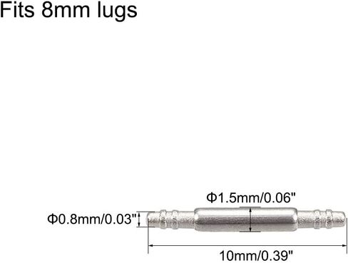 uxcell Spring Bar Pins - 15mm x 1.5mm x 0.8mm Double Fringe Stainless Steel Watch Band Pins Replacement Watch Lug Link Pins 20Pcs in Saudi Arabia