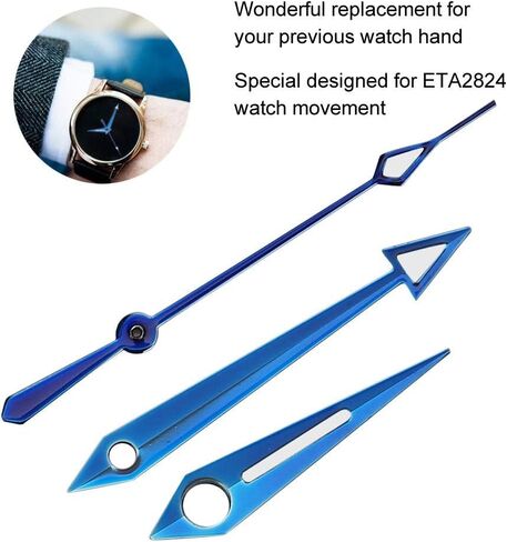 Watch Hand, Men Watch Piece and Parts Watch Hands Replacement Parts Watch Second Minute Hour Watch Accessory Replacement for ETA2824 Movement(1#) in Saudi Arabia
