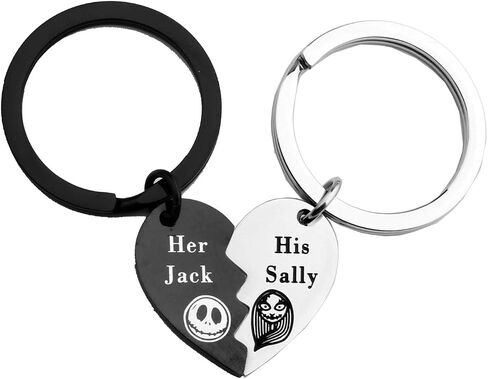 His Sally & Her Jack Couples Keychains Set for Lovers in Saudi Arabia