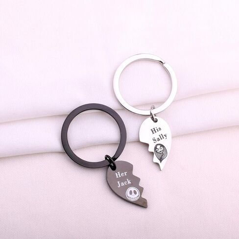 His Sally & Her Jack Couples Keychains Set for Lovers in Saudi Arabia