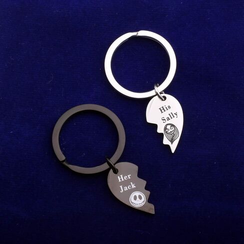His Sally & Her Jack Couples Keychains Set for Lovers in Saudi Arabia