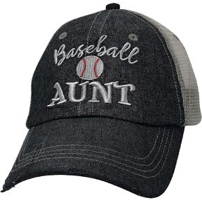 Cocomo Soul Embroidered Baseball Aunt Mesh Trucker Style Hat Cap Grandma Gift Mothers Day Dark Grey in Saudi Arabia