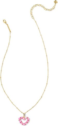 كندرا سكوت، قلادة قصيرة على شكل قلب أشتون للسيدات، مصنوعة من عرق اللؤلؤ العاجي الذهبي المحمر، مقاس واحد in Kuwait