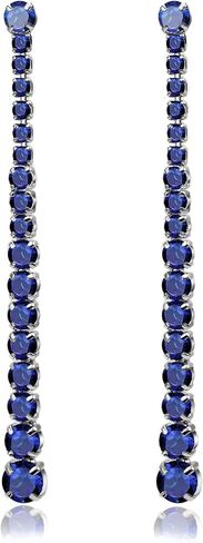 UDYLGOON Cubic Zirconia Crystal Long Dangle Statement Earrings for Women in Kuwait