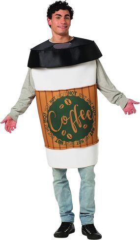 Rasta Imposta Coffee 2 Go Cup Costume Funny Outfit One Size Mens Womens Adult in Saudi Arabia