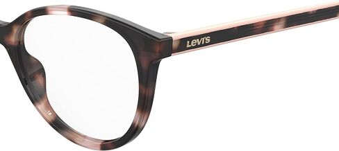 Levi's Women's LV 1031 Cat Eye Prescription Eyewear Frames, Pink Havana/Demo Lens, 51 mm, 17mm in Saudi Arabia
