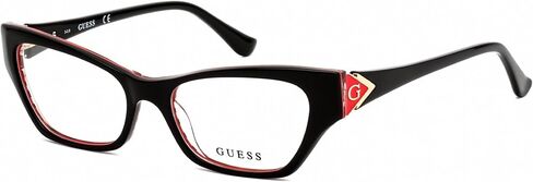 GUESS Ladies Black Oval Eyeglass Frames GU274700551 in Saudi Arabia