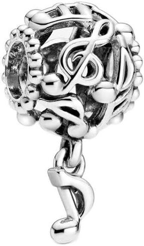 سحر الملاحظات الموسيقية المخرمة من Pandora - أساور اللحظات المتوافقة - مجوهرات للنساء - هدية للنساء في حياتك - مصنوعة من الفضة الاسترليني، مع صندوق هدايا in Kuwait