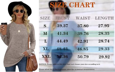 Sweatshirt for Women Loose Fit Crew Neck Long Sleeve Fashion Fall Sweaters in Kuwait