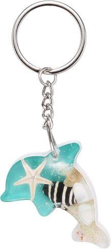 FM FM42 Multicolor Glow in the Dark Seashell Starfish Dolphin Turtle Keychain in Kuwait