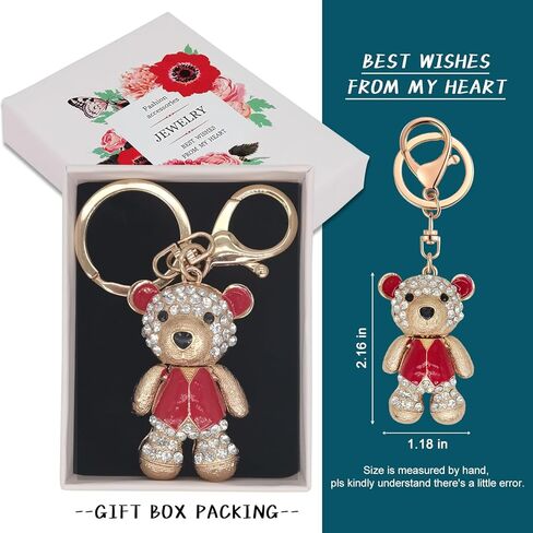 Cute Keychain Women Key Chains For Car Kawaii Anime Crystal Bling Pink Keychains Ring For Bag Purse Charm Accessories in Kuwait