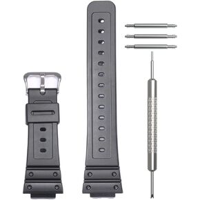 حزام الراتنج الرجالي من WRISTARMOR متوافق مع Caiso G-Shock DW5610 GW-M5600 DW6900 GW6900 سوار بديل مطاطي مقاوم للماء