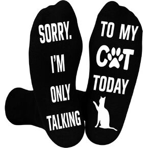 Belloxis القط الجوارب الرجال القط هدايا لمحبي القطط القط أبي هدايا للرجال الذين لديهم كل شيء قبضة الجوارب جوارب بأشكال مضحكة الجوارب السوداء in Kuwait