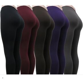 Fleece Inner Lined Women's Leggings Black in Kuwait