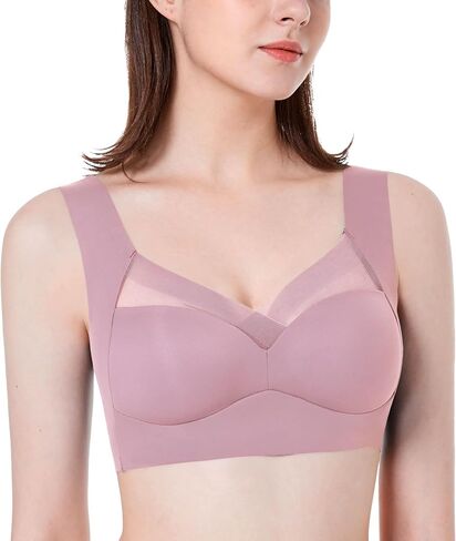 Intimate Portal Gemma Padded Bralette Wireless Demi Cups Back Smoothing Bra in Saudi Arabia