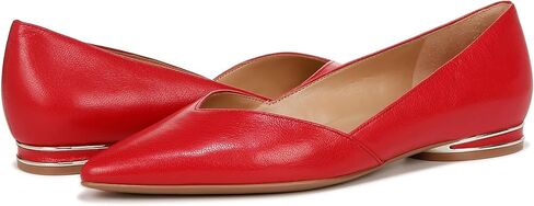 Naturalizer Women's Havana Ballet Flat, Crantini Red Leather, 6.5 in Saudi Arabia