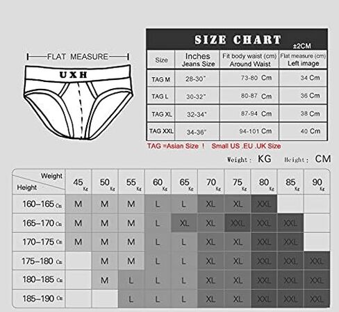 UXH Mens Swimsuit Briefs Padded Swimwear Stitching Sexy Fashion Swimming Bikini Board Beach Surfing Swim in Kuwait