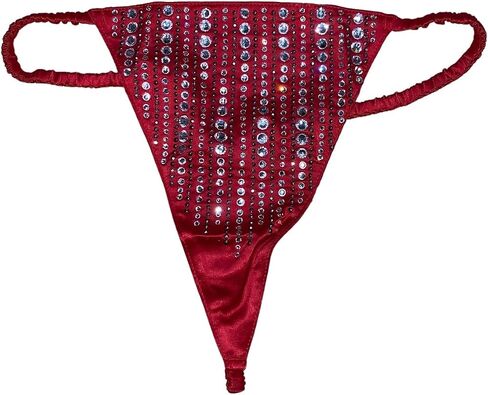 Victoria's Secret Ruched Strap Shine V-String Panty Color Red New in Saudi Arabia