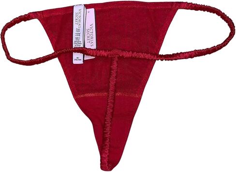 Victoria's Secret Ruched Strap Shine V-String Panty Color Red New in Saudi Arabia