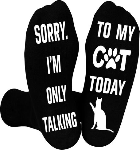 Belloxis القط الجوارب الرجال القط هدايا لمحبي القطط القط أبي هدايا للرجال الذين لديهم كل شيء قبضة الجوارب جوارب بأشكال مضحكة الجوارب السوداء in Kuwait